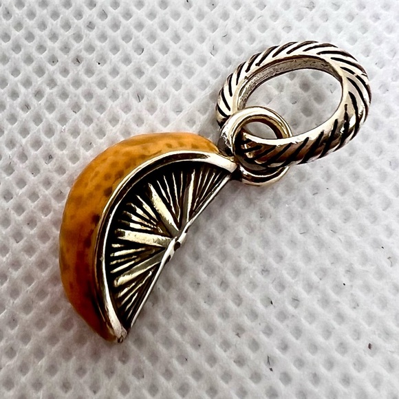 BRIGHTON Florida State Charm, Enameled Orange Slice - Picture 4 of 6